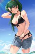 Lyn enjoying the beach (Ormille)