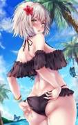 Jeanne Alter in her new two piece