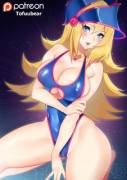 Dark Magician girl in swimsuit (Tofuubear) [Yu-Gi-Oh!][xpost /r/rule34]