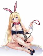 Blonde bunnygirl