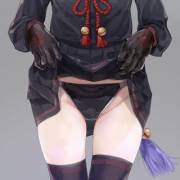 Magane's sexy black panties