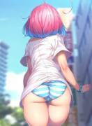 Riamu's bubble butt