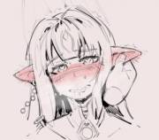 Never touch an elf's ears or this might happen (borvar)