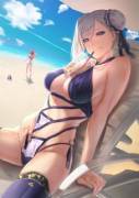 Spending time with Gudako at the Beach