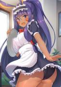 D-don't look, baka! [Nitocris]