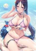 Raikou at the Beach