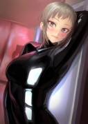 Very shiny catsuit