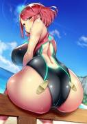 Pyra's new swimsuit is fucking hot.