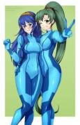 Lucina &amp; Lyndis Cosplaying Samus