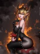 Naughty Bowsette (Liang Xing) [Super Mario Bros]