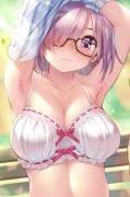 Mashu Kyrielight Undressing [Fate/Grand Order]