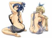 Juvia Lockser and Lucy Heartfilia (Fairy Tail)