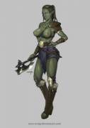 A lovely lady orc for your viewing pleasure (#2)