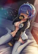 Rem in Subaru's jacket