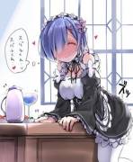 Rem raming the desk