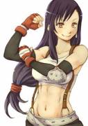 Tifa Lockhart has nice abs