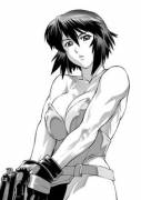 Major Kusanagi has guns