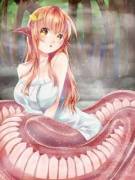 Daily lamia #142: Miia after a bath.