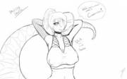 Ula the lazy snek by DollehMuffinz.