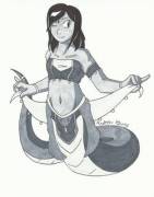 Belly Dancer Naga by Animeandrew1.