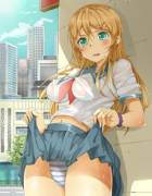 Take a peek at Kirino's panties