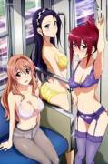 Rail wars! lingerie babes