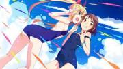 Chitoge x Onodera tight swimsuits