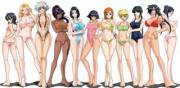 Bleach girls beach line-up