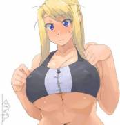 Winry's gotten bigger