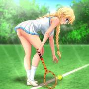 Lewd Tennis Girl