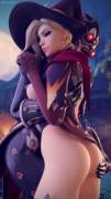 Beautiful Witch Mercy booty