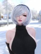 2B in nice sweater.