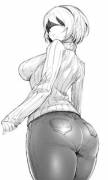 2B with casual clothes r/Kappa