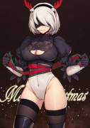 Merry Christmas from 2B! (Evan Yang) [Nier:Automata]