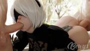 2b YorhA blowjob &amp; anal (bewyx)