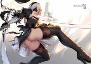 2B in graceful combat. (Cian Yo)