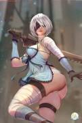 2B in Kaine's Outfit (Didi Esmeralda)