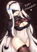 2B With Long Hair