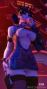 Widow's revealing dress [Testarsfm]