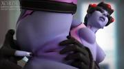 Widowmaker touching her pussy and ass (Xordel)