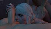 Ciri sucking balls (Sfmlover22)