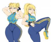 Samus as Chun-Li with those thicc thighs (Jinu)