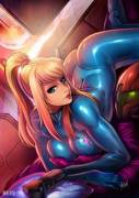 Samus Chilling After Her Mission. 