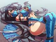 Kitana, all tied up! (h1kar1ko) [Mortal Kombat] {X-post from /r/MortalCumbat}