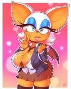 Schoolgirl Rouge. (randomboobguy) 