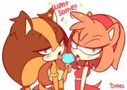 Amy &amp; Sticks Licking [Diives]