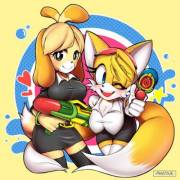 Tails and Isabelle [Pikative]