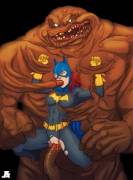 Clayface and Batgirl