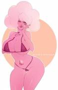 Pink Diamond in Lingerie