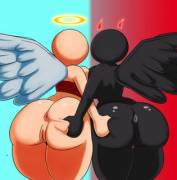 angel and dark angel